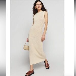 Reformation crochet dress, size small